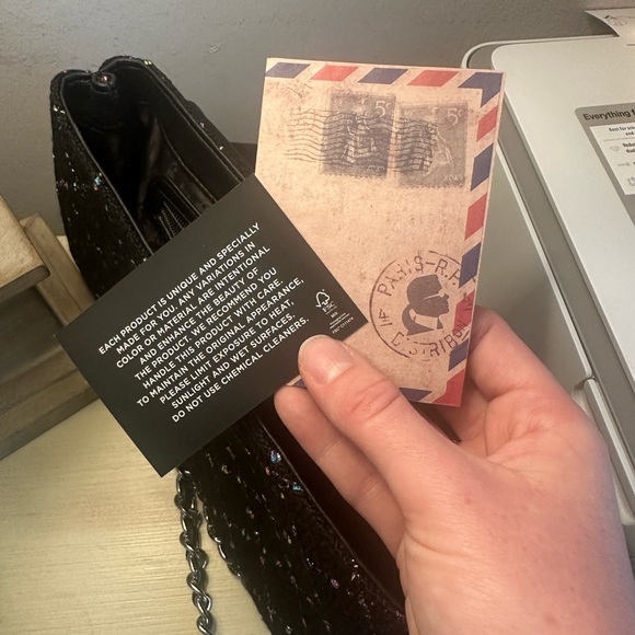 Karl Lagerfeld Tweed Crossbody Bag - Picture 10 of 12